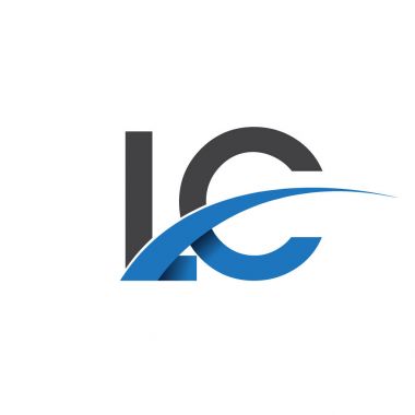  LC harf logo, iş ve şirket için ilk logo kimlik      