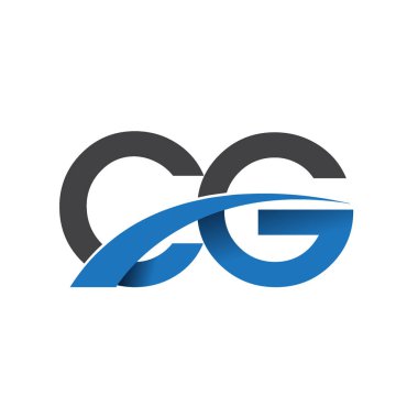 CG harf logo, iş ve şirket için ilk logo kimlik      