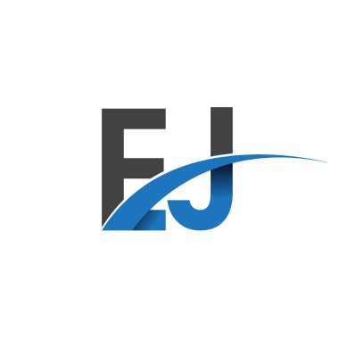 EJ harf logo, iş ve şirket için ilk logo kimlik      