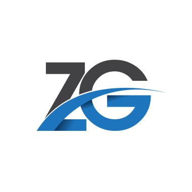  zg harf logo, iş ve şirket için ilk logo kimlik  