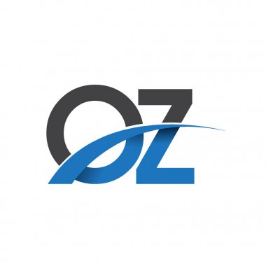  Oz harf logo, iş ve şirket için ilk logo kimlik      