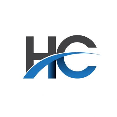 HC harf logo, iş ve şirket için ilk logo kimlik      