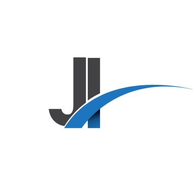 Ji harf logo, iş ve şirket için ilk logo kimlik      