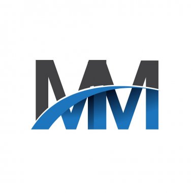 mm harf logo, iş ve şirket için ilk logo kimlik      