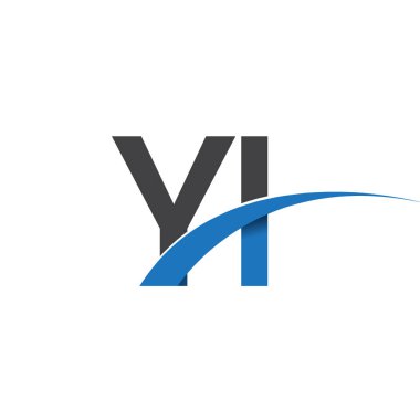yi harf logo, iş ve şirket için ilk logo kimlik  