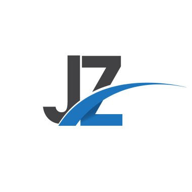 JZ harf logo, iş ve şirket için ilk logo kimlik      