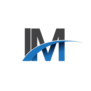 Im harf logo, iş ve şirket için ilk logo kimlik      