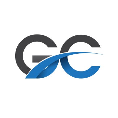GC harf logo, iş ve şirket için ilk logo kimlik      