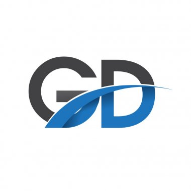 GD harf logo, iş ve şirket için ilk logo kimlik      