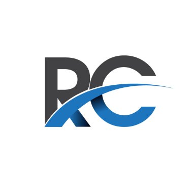 RC harf logo, iş ve şirket için ilk logo kimlik  