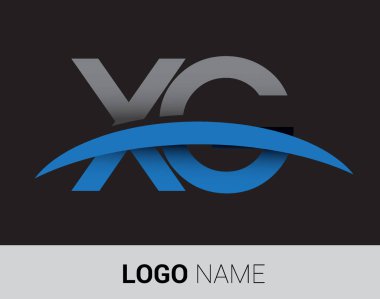 OLC harf logo, iş ve şirket için ilk logo kimlik        
