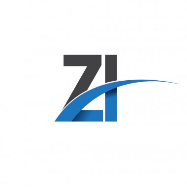 Zi harf logo, iş ve şirket için ilk logo kimlik  