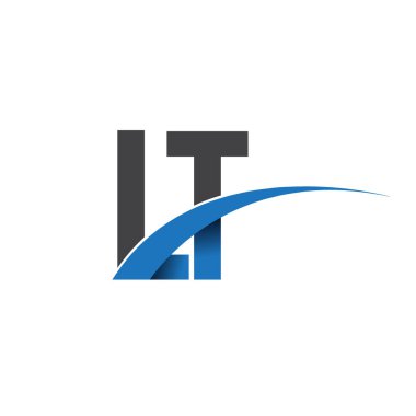 Lt harf logo, iş ve şirket için ilk logo kimlik      