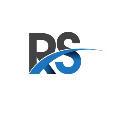 RS harf logo, iş ve şirket için ilk logo kimlik  