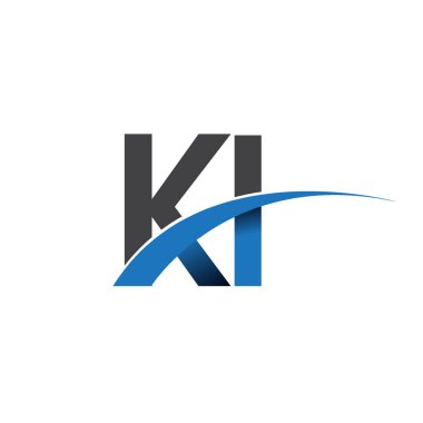 ki harflerin logosu, iş ve şirket için ilk logo kimlik      