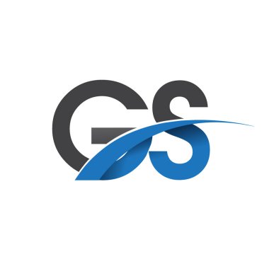 GS harf logo, iş ve şirket için ilk logo kimlik      