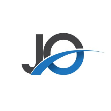 Jo Letters logosu, iş ve şirket için ilk logo kimlik      