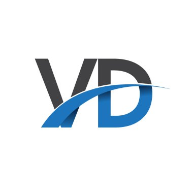 vd harf logo, iş ve şirket için ilk logo kimlik          