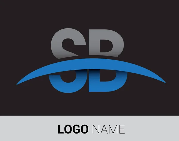 Logotipo Letras Identidad Inicial Del Logotipo Para Negocio Empresa — Vector de stock