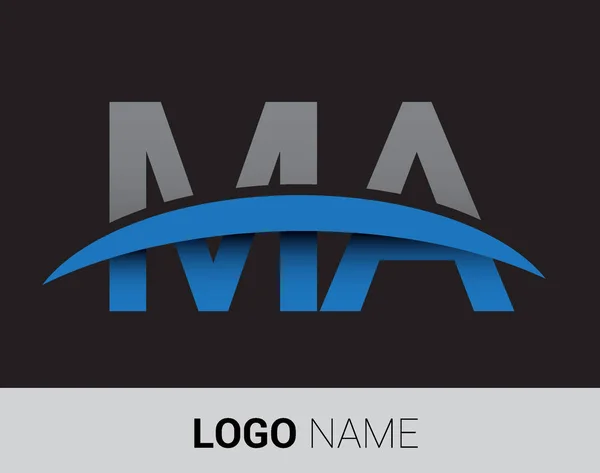 Logotipo Letters Identidad Inicial Del Logotipo Para Negocio Empresa — Vector de stock