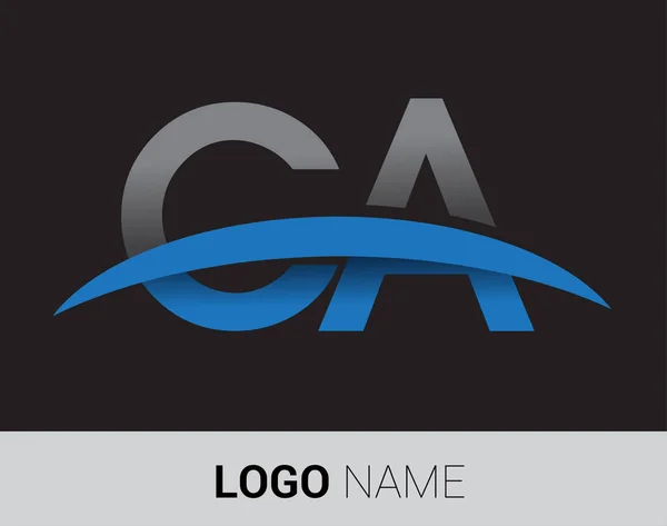 Около Букв Логотип Начальный Логотип Вашего Бизнеса Компании — стоковый вектор
