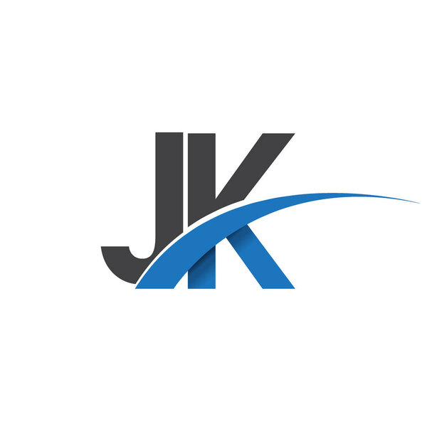 jk  letters  logo, initial logo identity for your business and company      
