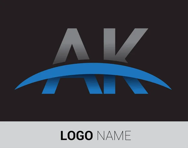 Logo Letters Identidad Inicial Del Logotipo Para Negocio Empresa — Vector de stock