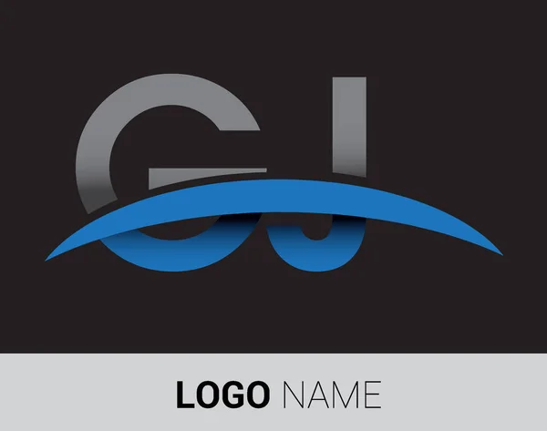 Logo Delle Lettere Identità Iniziale Del Logo Tua Azienda Azienda — Vettoriale Stock