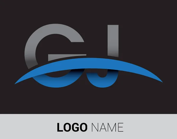 Letters Logo Identidad Inicial Del Logotipo Para Negocio Empresa — Vector de stock