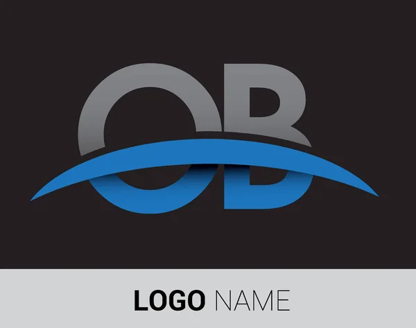 Logo Delle Lettere Identità Iniziale Del Logo Vostra Azienda Azienda — Vettoriale Stock