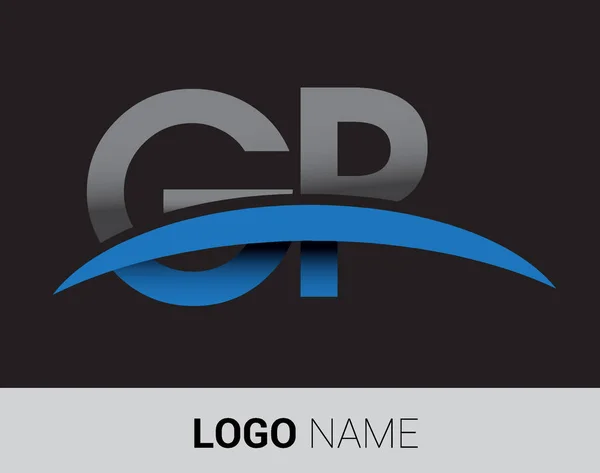 Letras Logotipo Identidad Inicial Del Logotipo Para Negocio Empresa — Archivo Imágenes Vectoriales