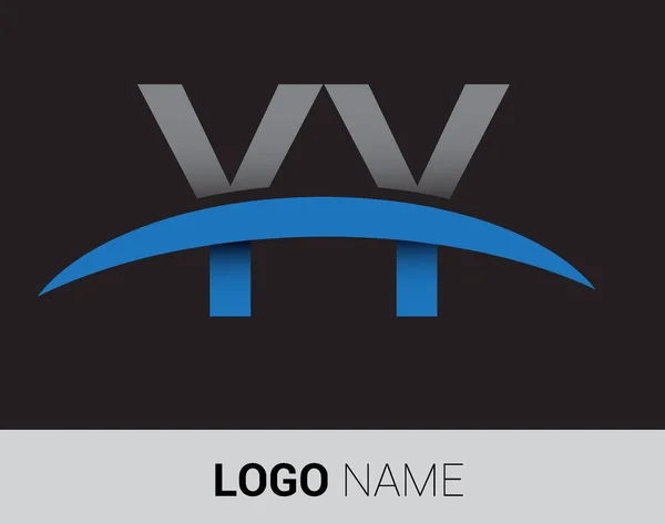 Harfleri Logosu Şirket Için Ilk Logo Kimlik — Stok Vektör