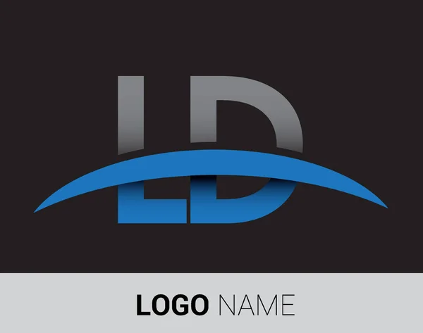 Logotipo Letters Identidad Inicial Del Logotipo Para Negocio Empresa — Vector de stock