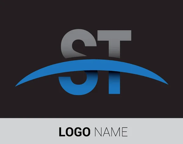 Lettere Logo Logo Iniziale Identità Vostra Azienda Società — Vettoriale Stock