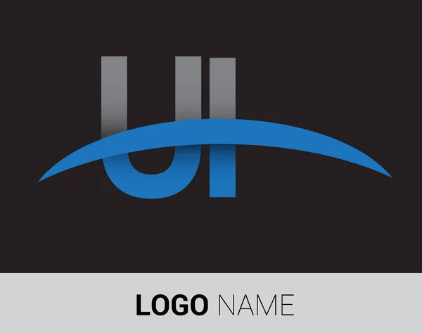 Logotipo Las Letras Identidad Inicial Del Logotipo Para Negocio Empresa — Archivo Imágenes Vectoriales