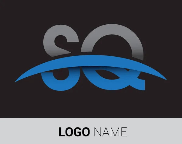 Logotipo Letras Cuadradas Identidad Inicial Del Logotipo Para Negocio Empresa — Archivo Imágenes Vectoriales