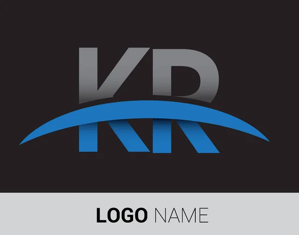 Letras Logo Identidad Inicial Del Logotipo Para Negocio Empresa — Vector de stock