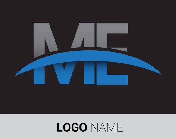 Mnie Listów Logo Tożsamości Początkowej Logo Dla Swojej Firmy Firma — Wektor stockowy