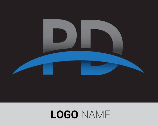 Logo Lettere Identità Logo Iniziale Vostra Azienda Società — Vettoriale Stock