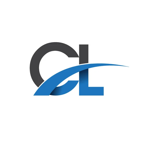 CL harf logo, iş ve şirket için ilk logo kimlik      