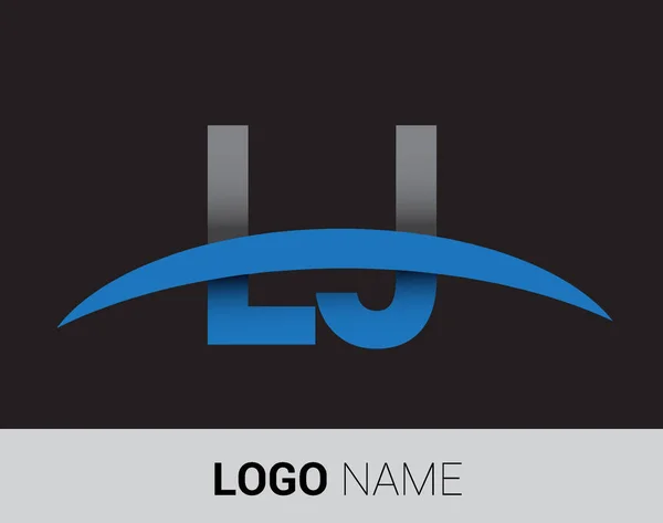 Logotipo Letras Identidad Inicial Del Logotipo Para Negocio Empresa — Vector de stock