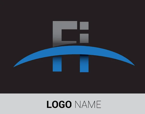 Logotipo Letras Identidad Inicial Del Logotipo Para Negocio Empresa — Vector de stock