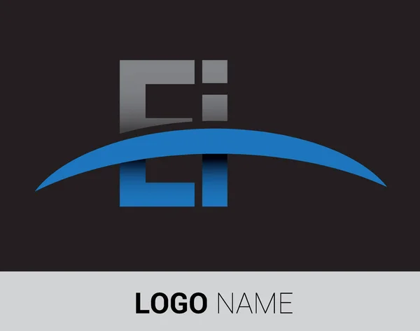 Буквы Логотип Первоначальный Логотип Вашего Бизнеса Компании — стоковый вектор