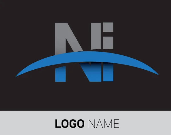 Letras Logotipo Identidad Inicial Del Logotipo Para Negocio Empresa — Archivo Imágenes Vectoriales