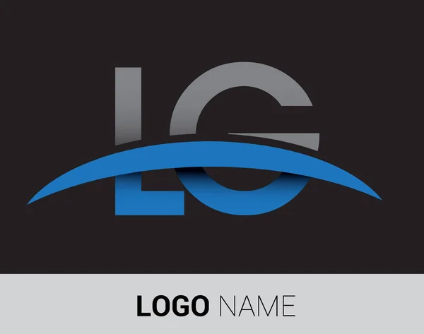 Lettres Logo Identité Logo Initial Pour Votre Entreprise Votre Entreprise — Image vectorielle