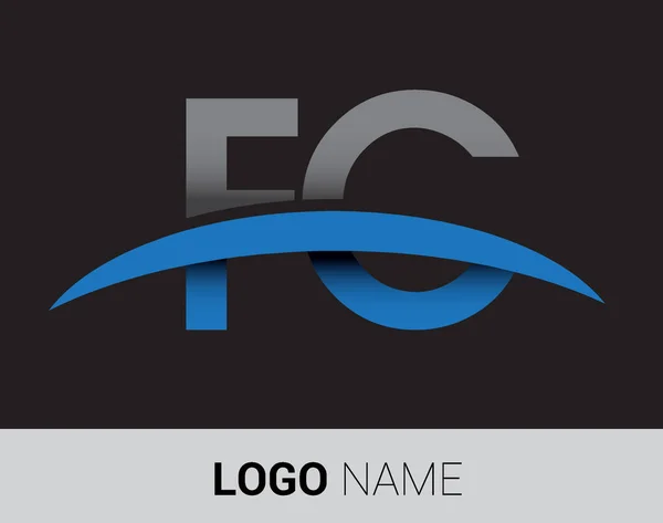 の文字ロゴ ビジネスや会社の初期ロゴのアイデンティティ — ストックベクタ