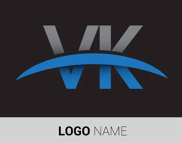 Vk Logo Design Vector Template: vetor stock (livre de direitos