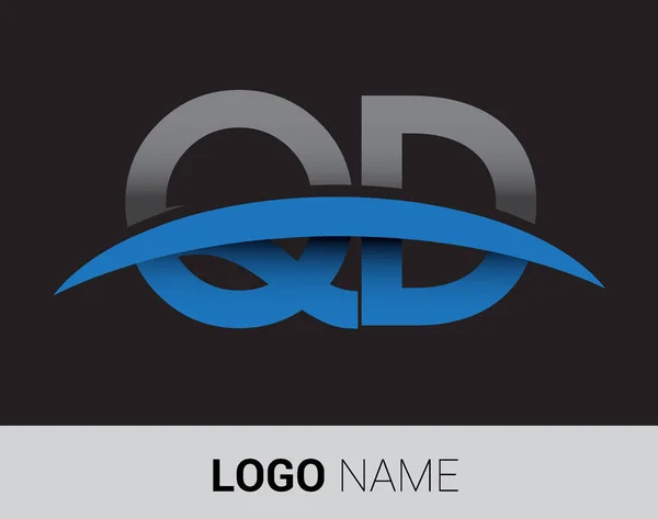Harf Logo Şirket Için Ilk Logo Kimlik — Stok Vektör