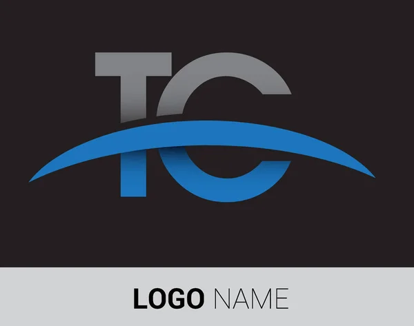 Logo Lettere Identità Iniziale Logo Vostro Commercio Azienda — Vettoriale Stock