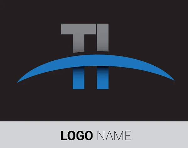 Logo Lettere Logo Iniziale Identità Vostra Azienda Società — Vettoriale Stock